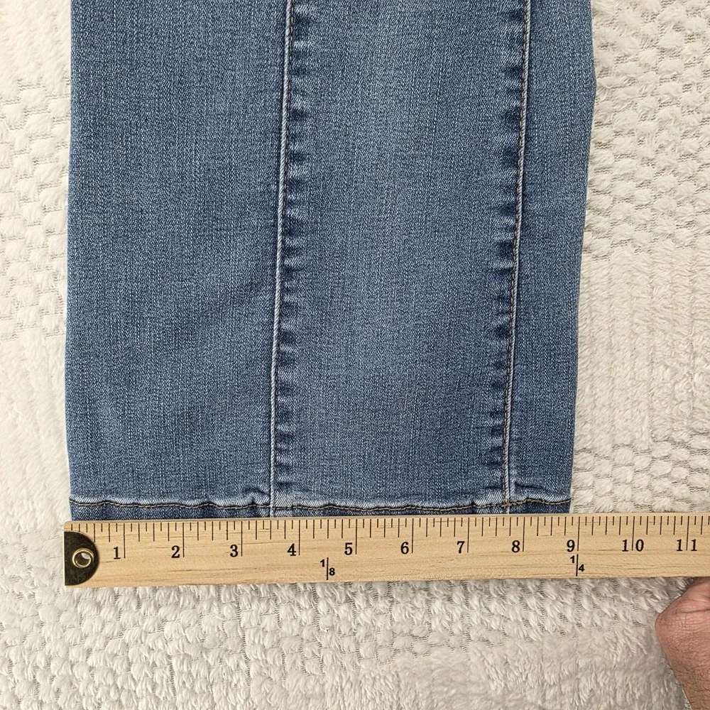 Art Class Girls Flare Jeans Blue Denim Mid Rise Size 14 Adjustable Waist Stretch